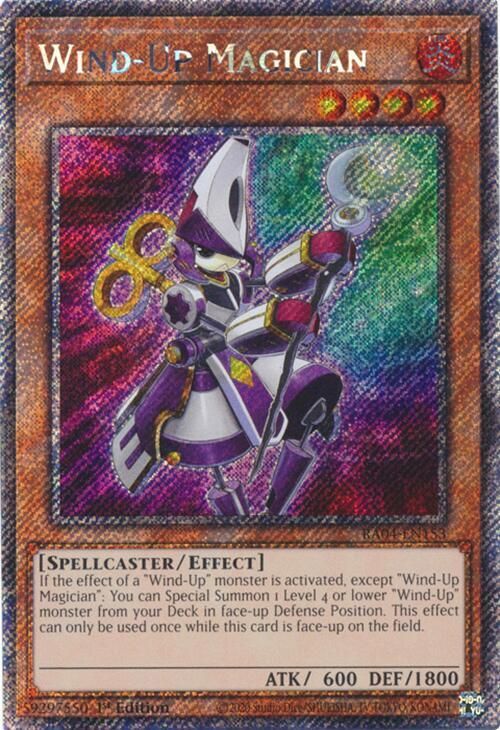 SJF Wind-Up Magician (Platinum Secret Rare) - Quarter Century Stampede (RA04)