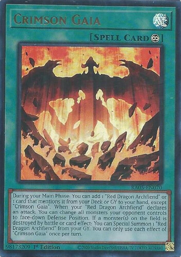 SJF Crimson Gaia (Ultra Rare) - Rarity Collection 5 (RA05)