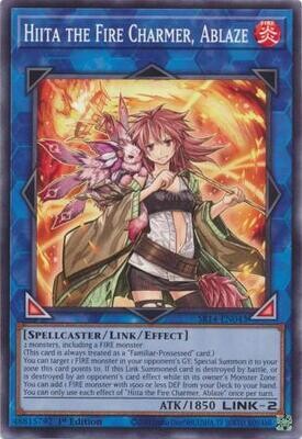 SJF Hiita the Fire Charmer, Ablaze - SR14-EN043 - Common 1st Edition Fire Kings 1st Edition Singles (espanol)