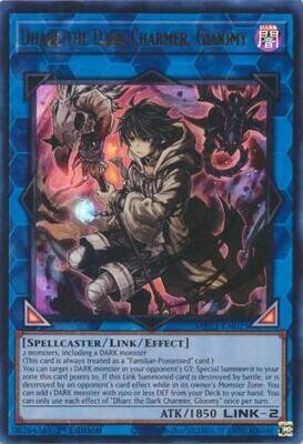 SJF Dharc the Dark Charmer, Gloomy - MP23-EN025 - Ultra Rare 1st Edition Mega Tin 2023 Dueling Heroes Singles