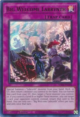 SJF Big Welcome Labrynth - RA04-EN104 - Ultra Rare 1st Edition Quarter Century Stampede 1st Edition Singles