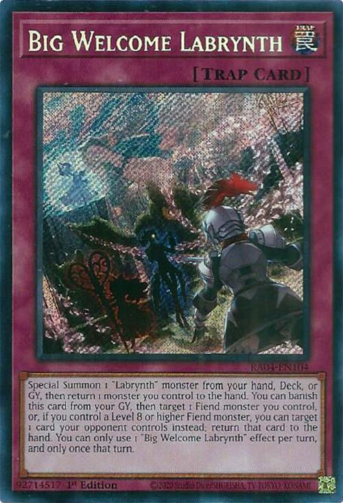 SJF Big Welcome Labrynth (Secret Rare) - Quarter Century Stampede (RA04)