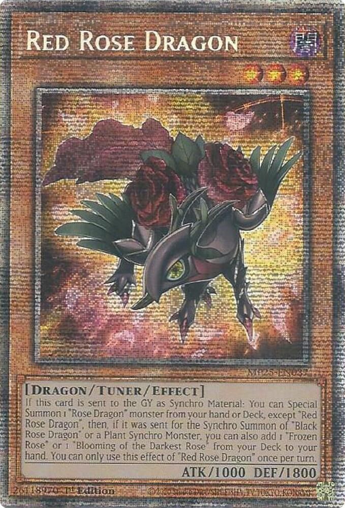 SJF Red Rose Dragon - 2025 Mega-Pack (MP25) Starlight Rare