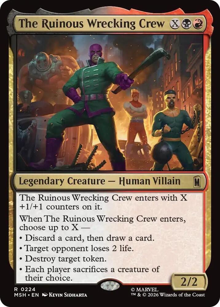SJF The Ruinous Wrecking Crew - Marvel Super Heroes (MSH)