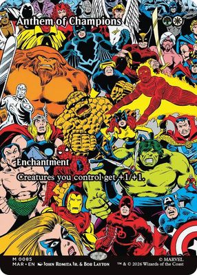 SJF Anthem of Champions (Borderless) - Marvel Universe Eternal-Legal (MAR)