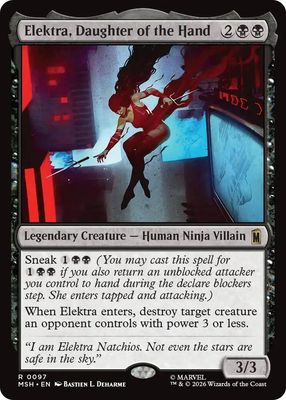 SJF Elektra, Daughter of the Hand - Marvel Super Heroes (MSH)