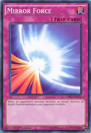 SJF Mirror Force - LDK2-ENY35 - Common 1st Edition Legendary Decks II - Yugi