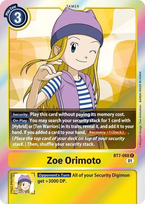 SJF Zoe Orimoto - Next Adventure (BT07) Next Adventure Foil