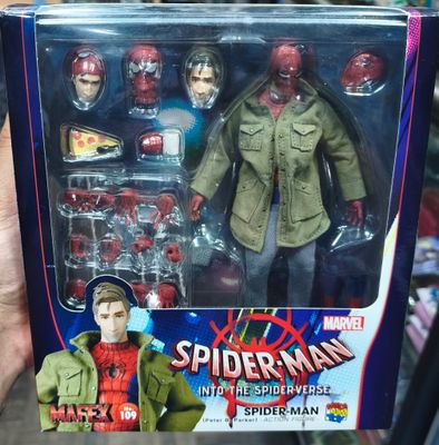 SJ1 Spider Man Figura Mafex Medicom Into The Spider Verse Peter Parker