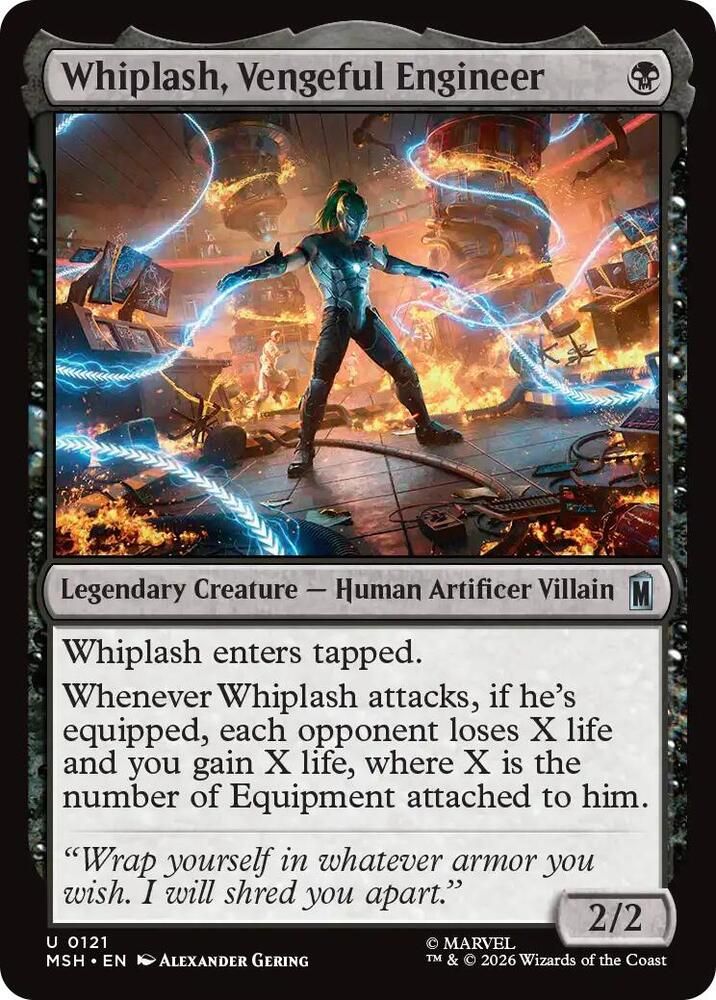 SJF Whiplash, Vengeful Engineer - Marvel Super Heroes (MSH)