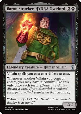 SJF Baron Strucker, HYDRA Overlord - Marvel Super Heroes (MSH) Foil