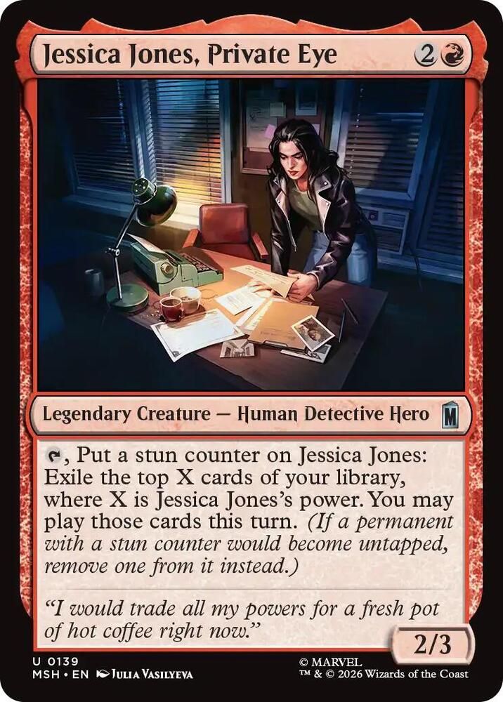 SJF Jessica Jones, Private Eye - Marvel Super Heroes (MSH)