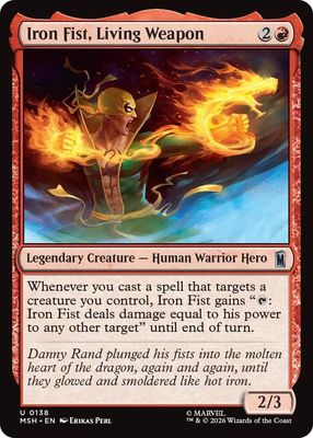 SJF Iron Fist, Living Weapon - Marvel Super Heroes (MSH)