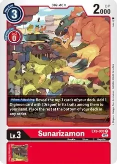 SJF Sunarizamon - Draconic Roar (EX03) Draconic Roar