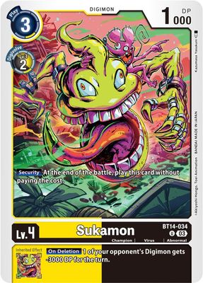 SJF Sukamon - Blast Ace (BT14) Blast Ace