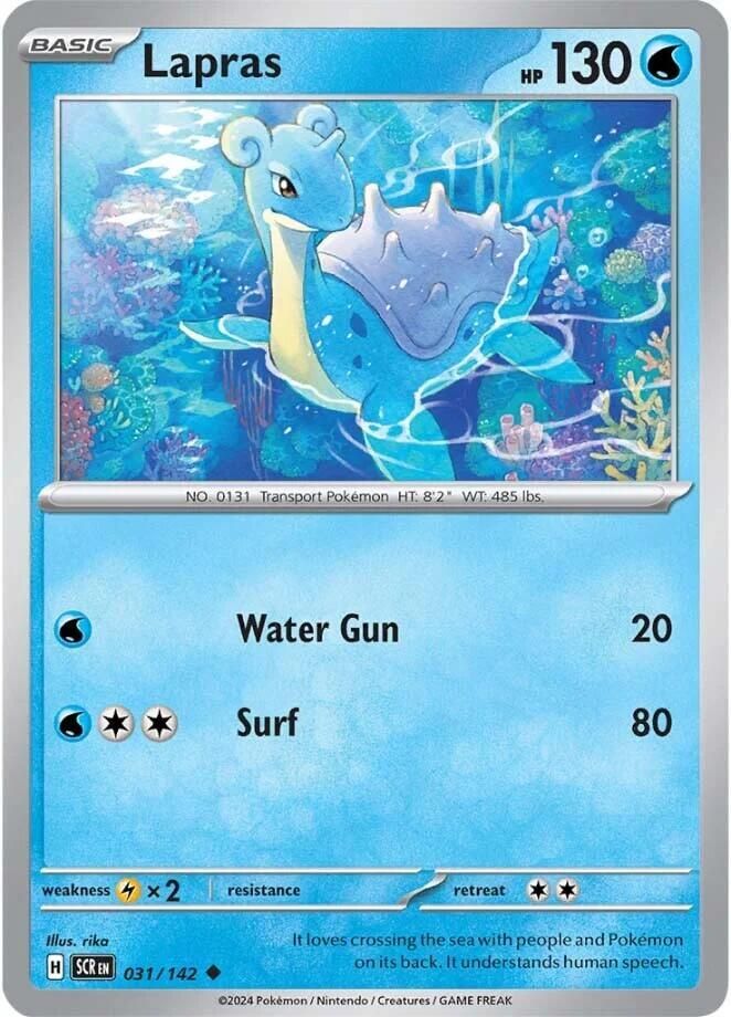 SJF Lapras - SV07: Stellar Crown (SCR) Foil