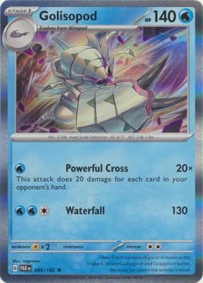 SJF Golisopod - 049/182 - Holo Rare Scarlet &amp; Violet: Paradox Rift Singles