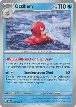 SJF Octillery - 034/182 - Common Scarlet &amp; Violet: Paradox Rift Singles