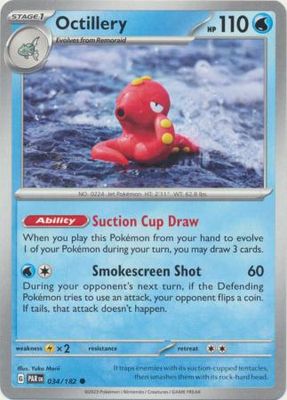 SJF Octillery - 034/182 - Common Scarlet &amp; Violet: Paradox Rift Singles