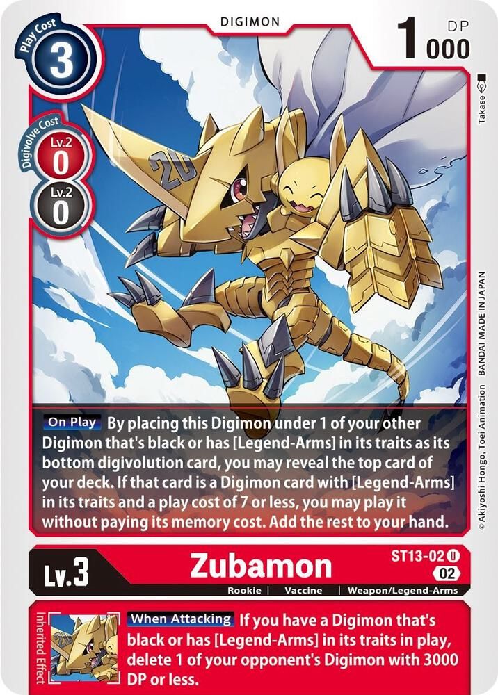 SJF Zubamon - Starter Deck 13: Ragnaloardmon (ST-13)