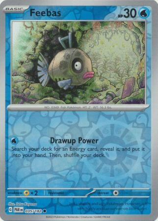 SJF Feebas - 035/182 - Common Reverse Holo Scarlet &amp; Violet: Paradox Rift Reverse Holo Singles