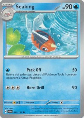 SJF Seaking - 045/167 - Common Scarlet and Violet: Twilight Masquerade Singles Foil
