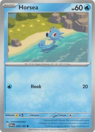 SJF Horsea - 030/182 - Common Scarlet &amp; Violet: Paradox Rift Singles