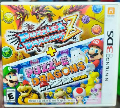 SJ1 Puzzles And Dragons Z Mario Bros Edition Nintendo 3ds Usado Completo