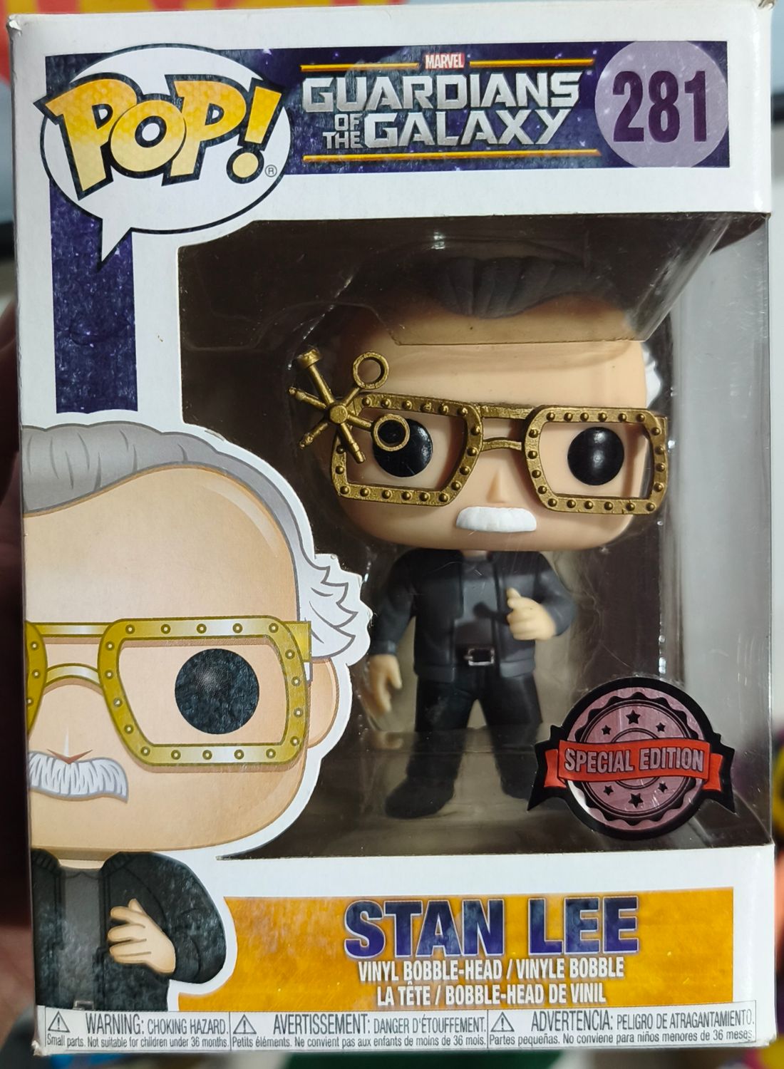SJ2 Stan Lee Figura Funko Pop 281 Marvel Special Edition