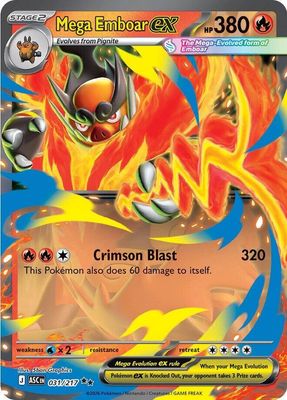 SJF Mega Emboar ex - 031/217 - ME: Ascended Heroes (ASC)
