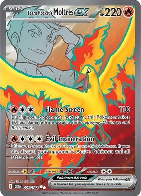 Team Rocket's Moltres ex - 208/182 - SV10: Destined Rivals (DRI) SV10: Destined Rivals