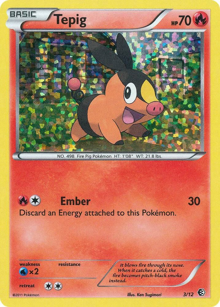 Tepig - 3/12 - McDonald's Promos 2011 (M11) Usado