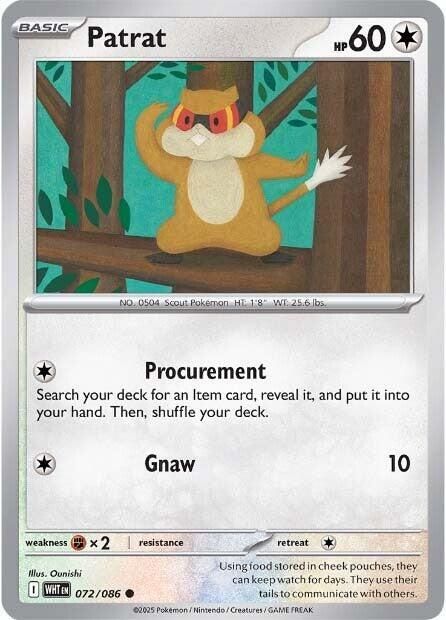 Patrat - SV: White Flare (WHT) Foil Poke Ball Pattern