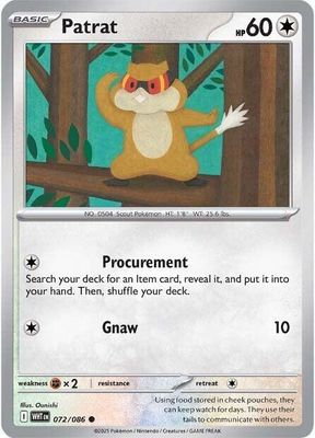 Patrat - SV: White Flare (WHT) Foil Poke Ball Pattern