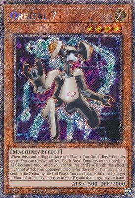 Orbital 7 (Platinum Secret Rare) - Quarter Century Stampede (RA04)