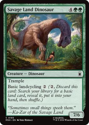 Savage Land Dinosaur - Marvel Super Heroes (MSH)
