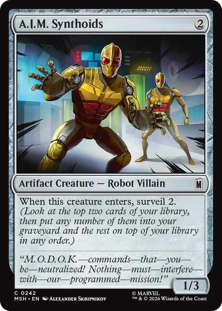 A.I.M. Synthoids - Marvel Super Heroes (MSH)