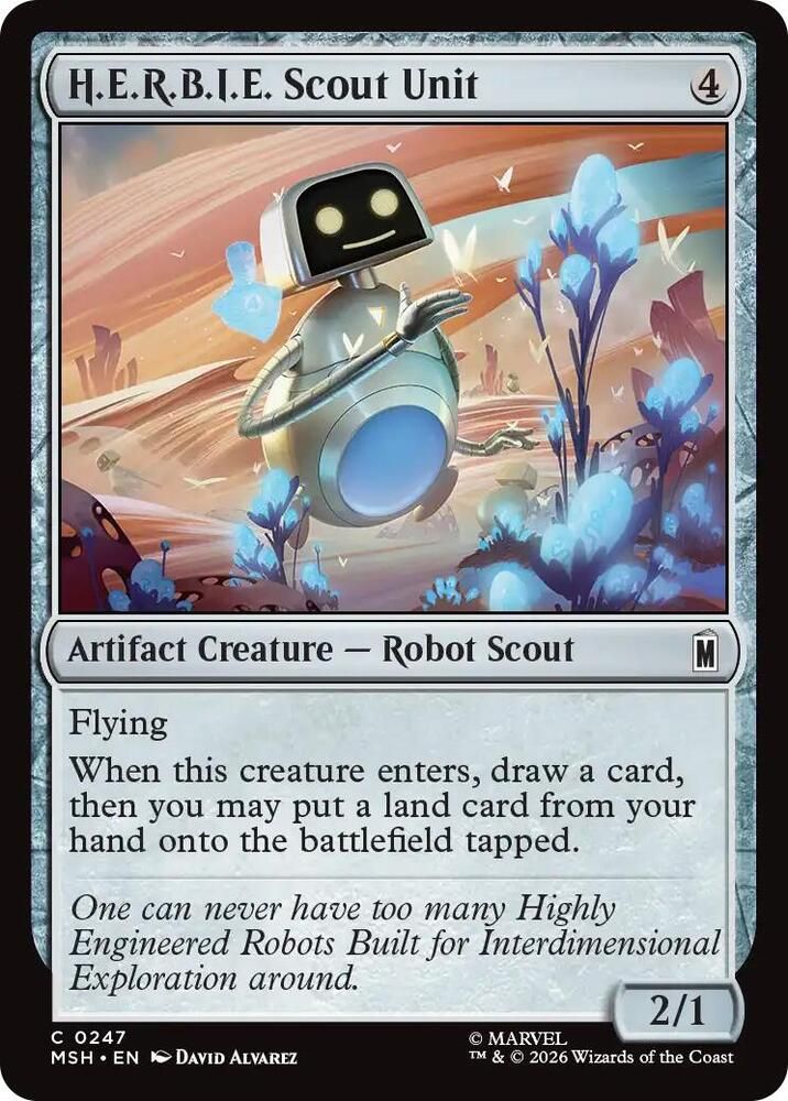 H.E.R.B.I.E. Scout Unit - Marvel Super Heroes (MSH) Foil