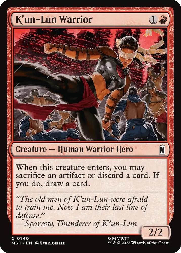 K'un-Lun Warrior - Marvel Super Heroes (MSH)