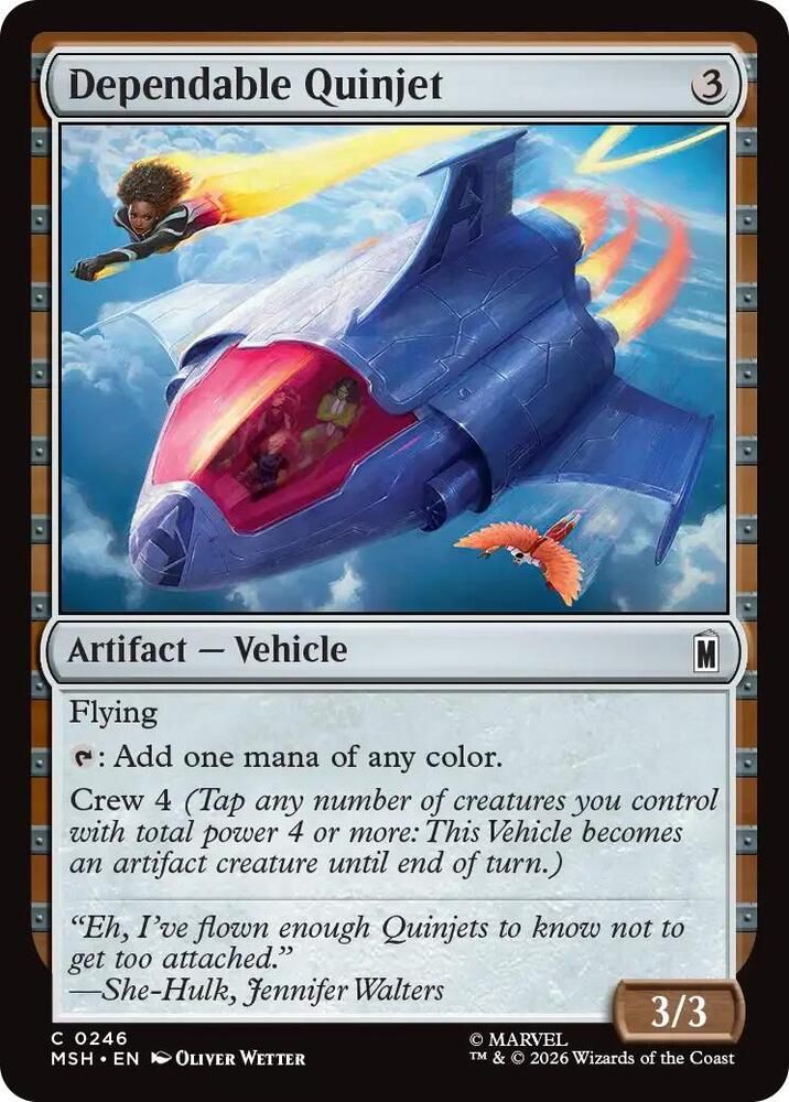 Dependable Quinjet - Marvel Super Heroes (MSH)