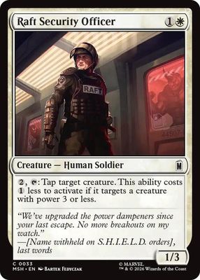 Raft Security Officer - Marvel Super Heroes (MSH)