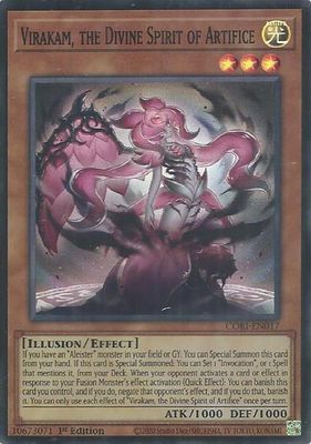 SJF Virakam, the Divine Spirit of Artifice - Chaos Origins (CORI) Super Rare