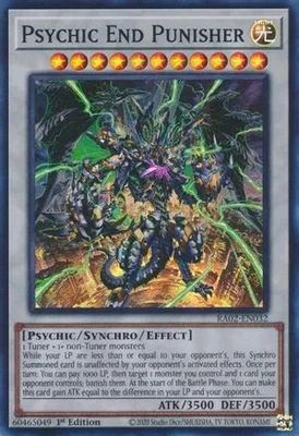 Psychic End Punisher - RA02-EN032 - Super Rare 1st Edition Rarity Collection II Singles