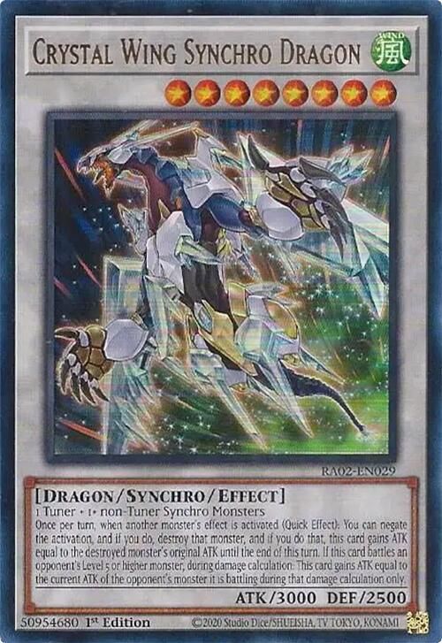 Crystal Wing Synchro Dragon (UR) - 25th Anniversary Rarity Collection II (RA02) Ultra Rare