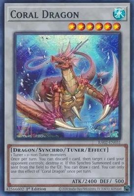 Coral Dragon - RA02-EN031 - Super Rare 1st Edition Rarity Collection II Singles