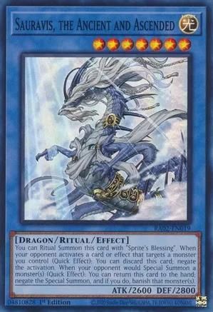 Sauravis, the Ancient and Ascended - RA02-EN019 - Super Rare 1st Edition Rarity Collection II Singles