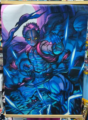SJ2 Akaza Poster de Tela Demon Slayer Póster de Tela Wallscroll