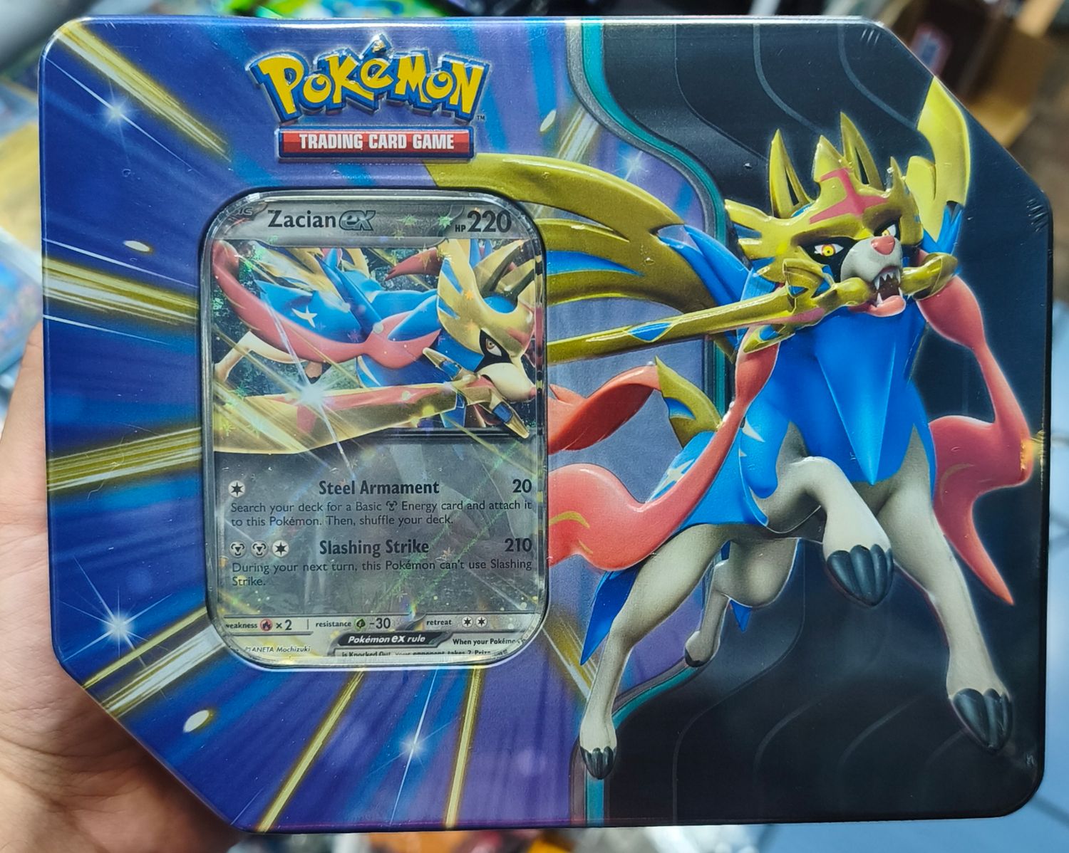 SJ1 Zacian ex Tin Nuevo Sellado Pokémon TCG