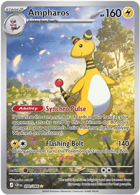 SJF Ampharos - 090/086 - ME04: Chaos Rising (CRI)