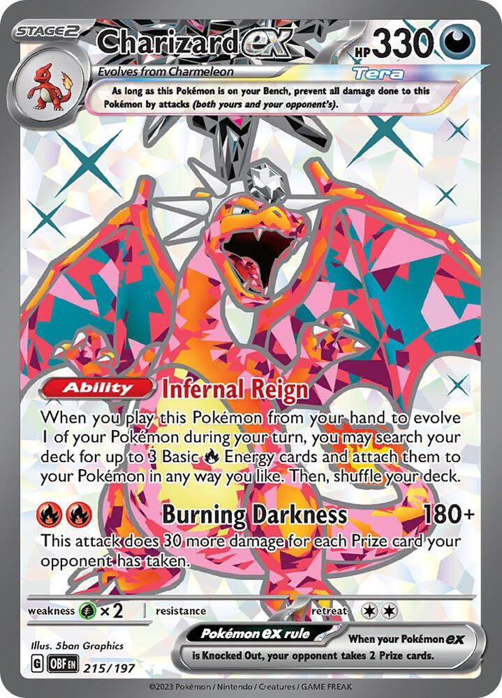 SJF Charizard ex - 215/197 - SV03: Obsidian Flames (OBF)